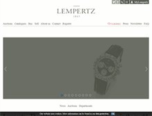 Tablet Screenshot of lempertz.com